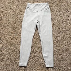 Lululemon Wunder Under SenseKnit High-Rise Tight 25" in Light Gray sz 8